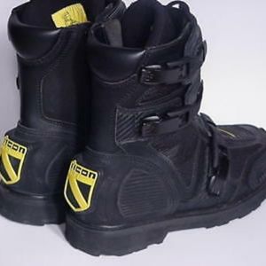 ICON FIELD ARMOR BOOTS REPRESENT SIZE 9 LOWRIDE
